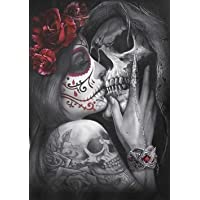 Kit de pintura con diamantes 5D cristales para manualidades kit de pintura de diamante 5d cuadros de skull amor punto de…